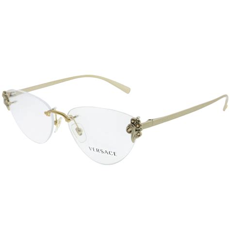 versace ladies eyeglass frames|versace rimless eyeglasses for women.